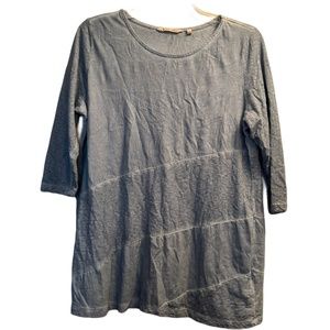 Women’s Soft Surroundings Stonewash Asymmetrical Tunic in Blue Sz Lg